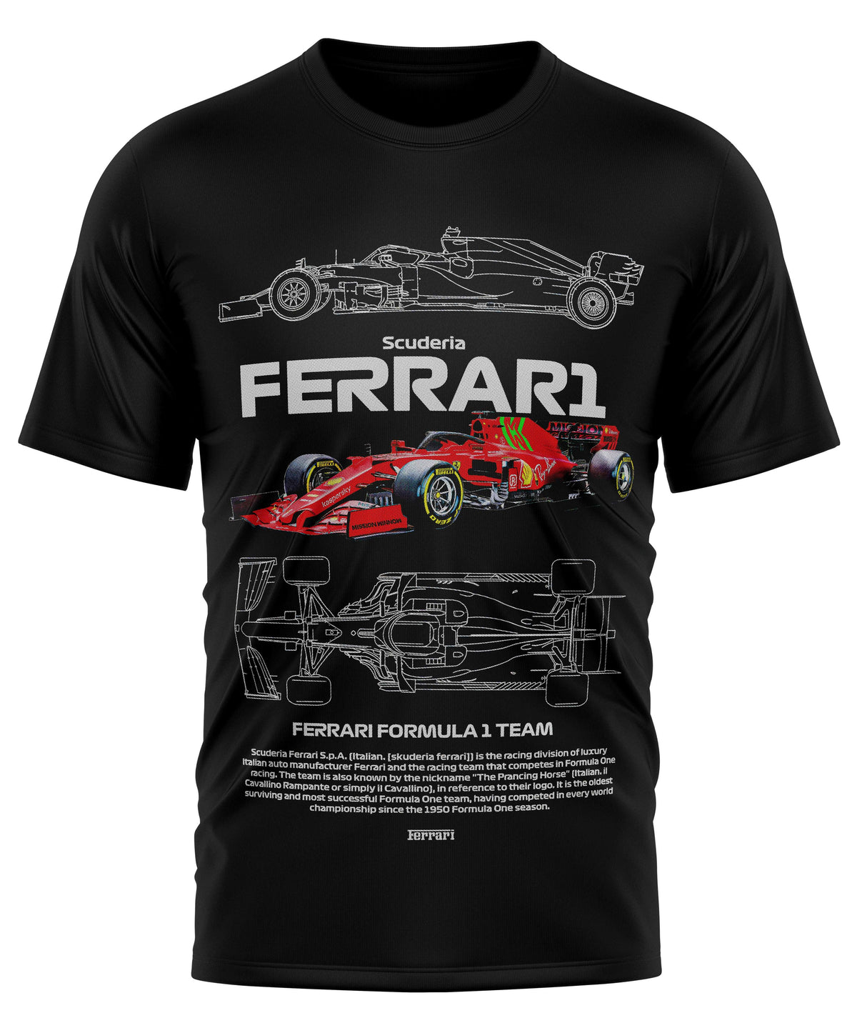 camiseta formula 1 ferrari